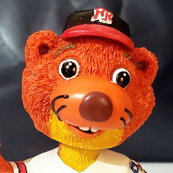 FRISCO ROUGH RIDERS "DUECE" MASCOT DOUBLE BOBBLEHEAD. 2003 COLLECTORS SERIES. - Picture 3 of 15